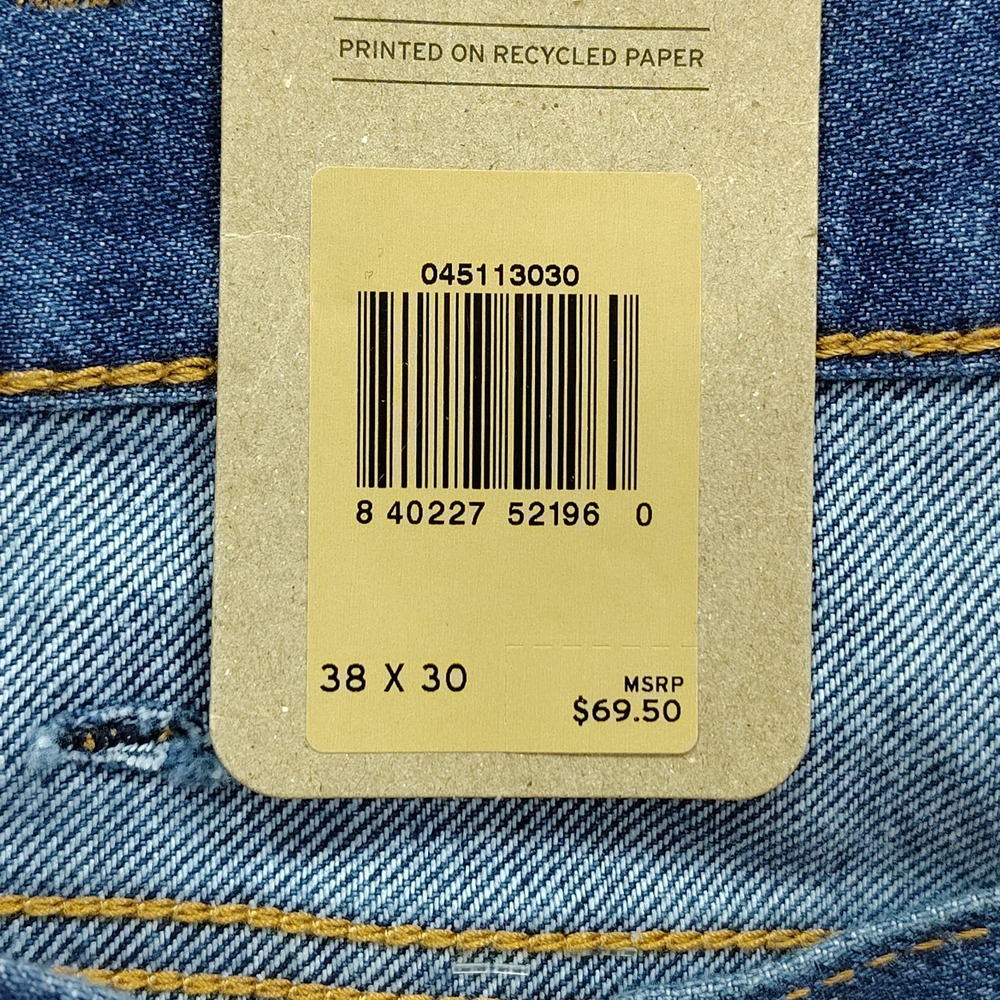 NEW Levi's 511 Jeans Men's 38X30 Blue Denim Slim Fit Straight Leg Stretch Casual - Picture 7 of 14